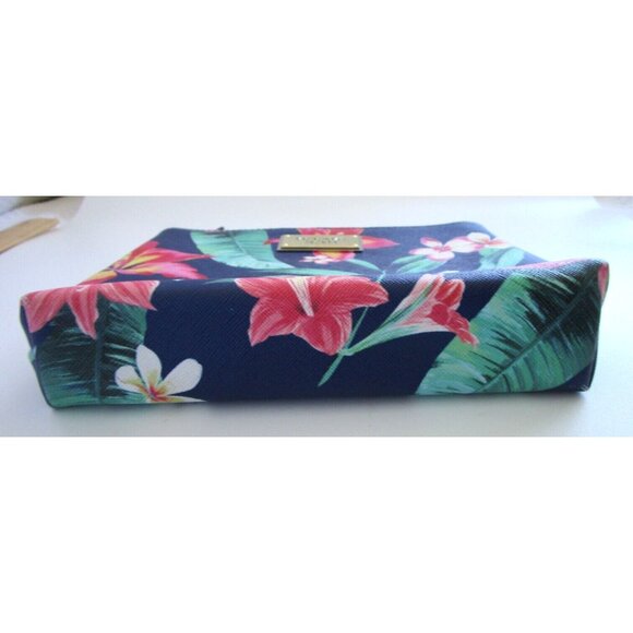 Victoria's Secret Navy & Floral Makeup Pouch/Case/Clutch - New without Tags - Picture 4 of 12